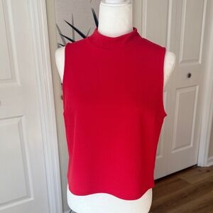 Express Red/Coral Sleeveless Tank Top